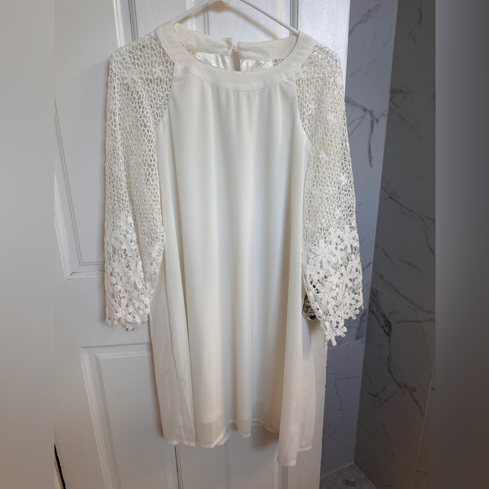 Satin lined spring or summer dress